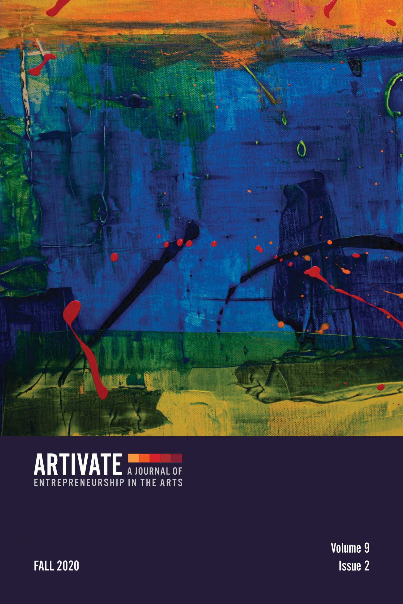 cover for the journal Artivate: A Journal of Entrepreneurship in the Arts Volume 9 issue 2 
