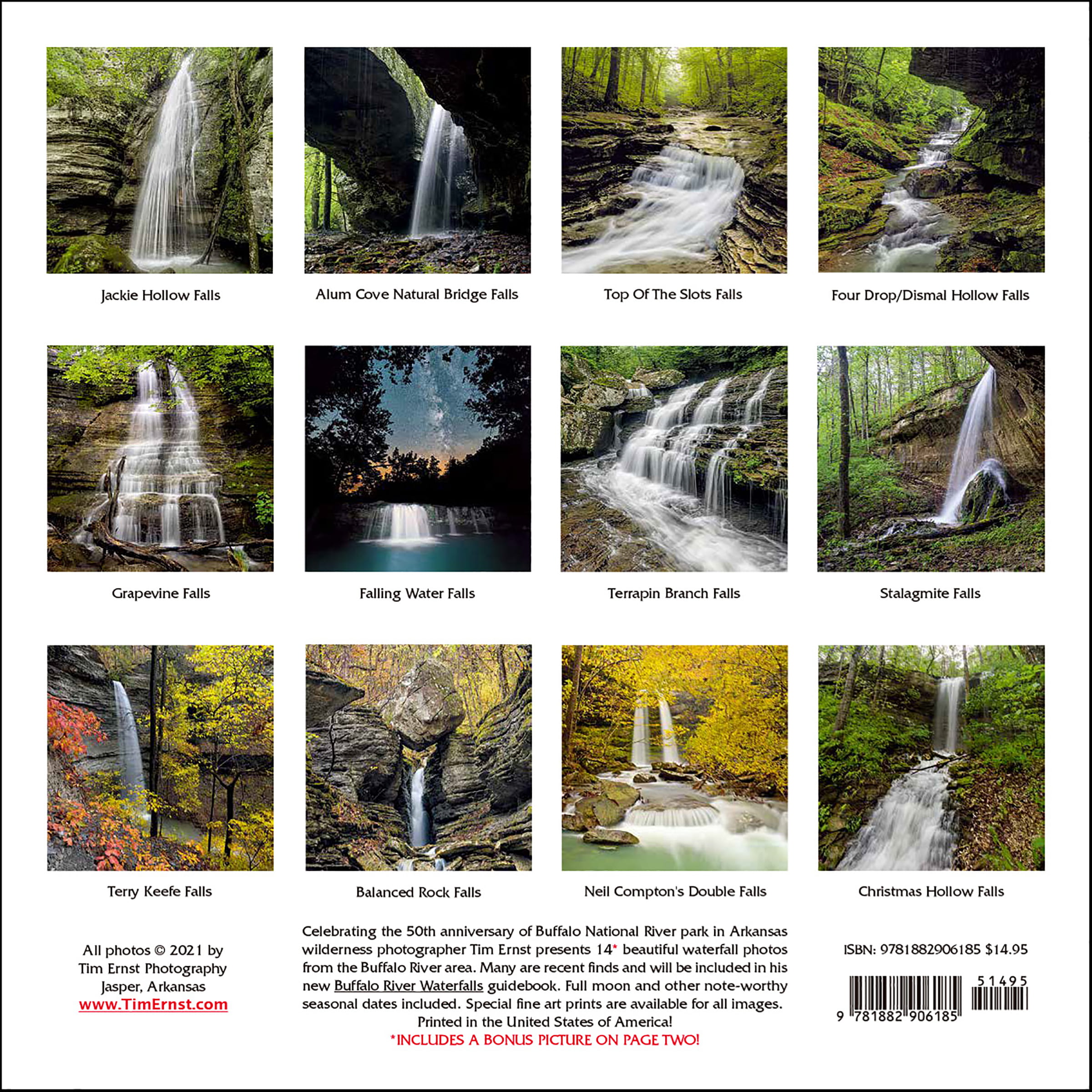 Uark Fall 2022 Calendar Arkansas 2022 Buffalo River Waterfalls Wall Calendar | University Of  Arkansas Press