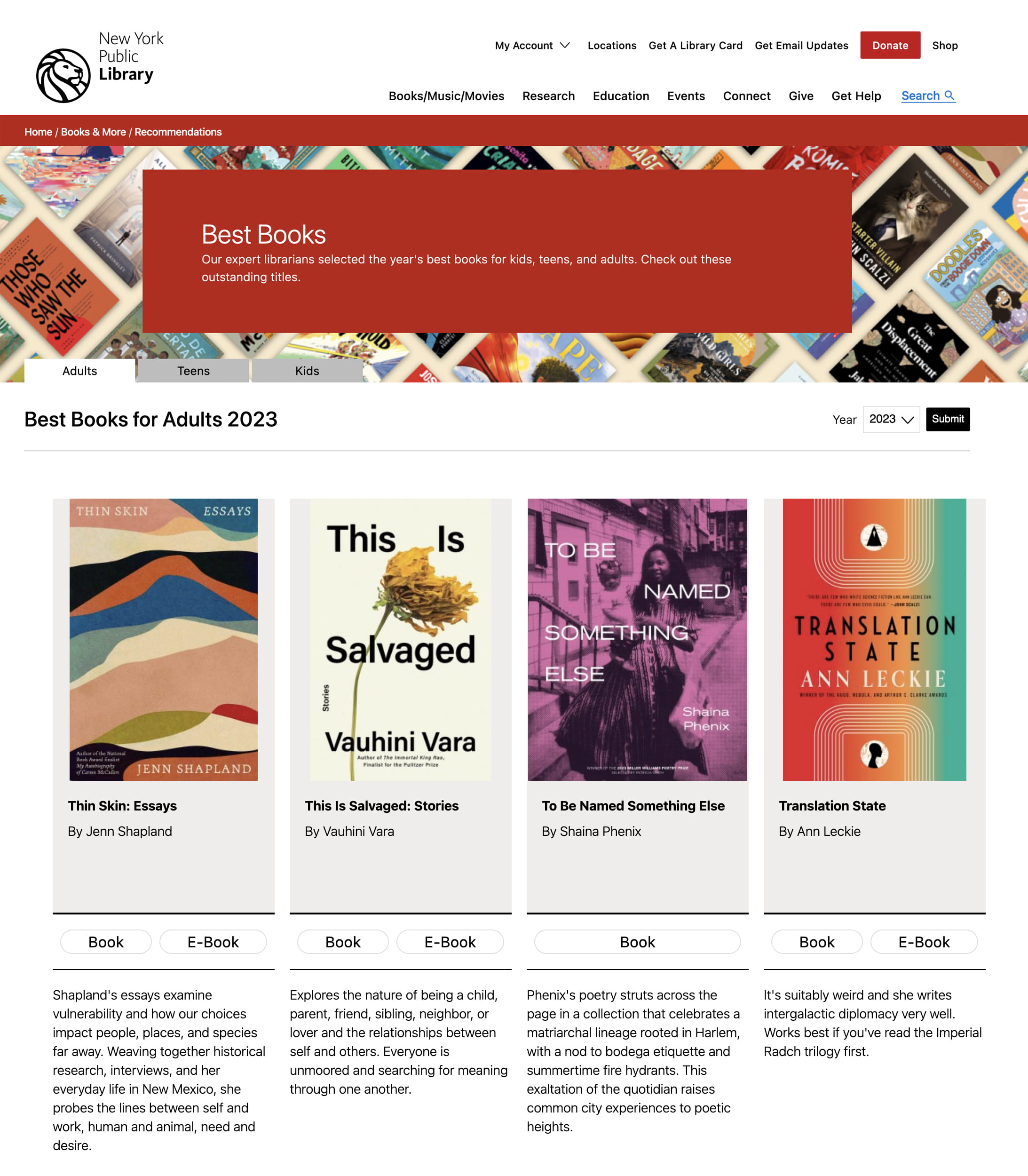 New York Public Library Best Books 2023 Shaina Phenix To Be Named Something Else blog post image
